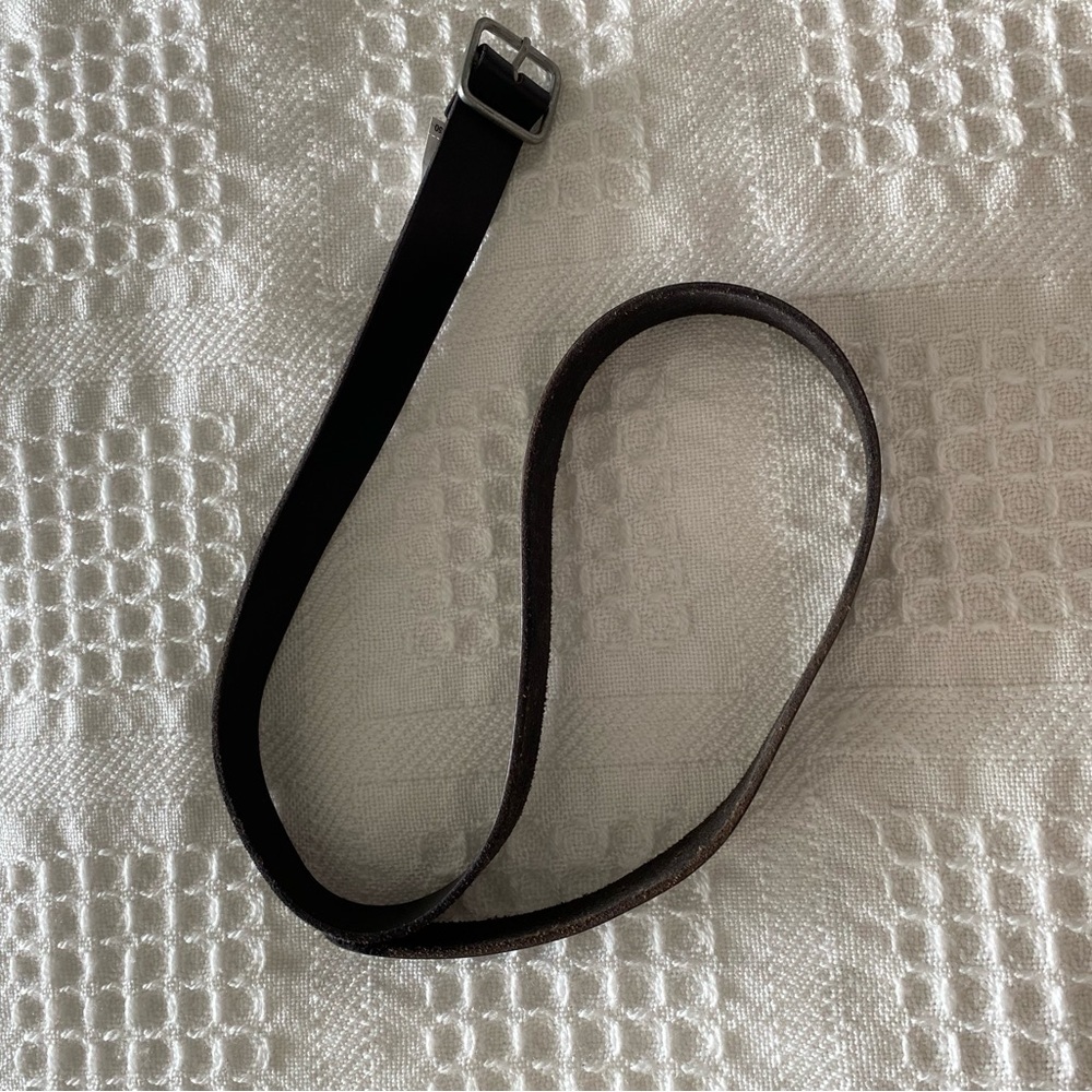 Lucky Brand 100% Leather Belt Men's Women's Handcrafted in the USA Black Size M